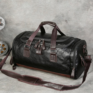 Men Quality Leather Travel Bags Carry on Luggage Bag Men Duffel Bags Handbag Casual Traveling Tote Large Weekend Bag Hot XA631ZC ALODIA STORE