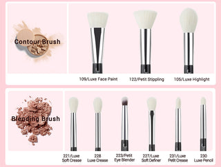Jessup 25pcs Professional Makeup Brushes Set Natural ALODIA STORE