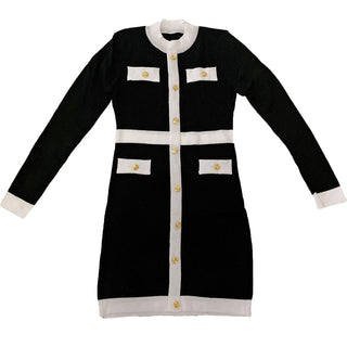 QWEEK Korean style Bodycon Dress Elegant Longsleeve ALODIA STORE