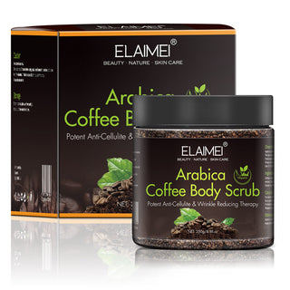 New Coffee Scrub Dual Body Scrub Cream Facial Dead Sea Salt For Exfoliating Whitening Moisturizing Treatment Acne ALODIA STORE