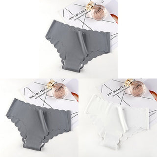 VDOGRIR 3Pcs/Lot Sexy Women's Mid Rise Panties Set Underwear Seamless Solid Color Briefs Comfortable Underpants Lady Lingerie ALODIA STORE