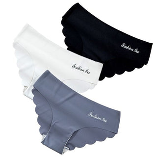 Panties For Women Seamless Panty Set Solid Invisible Underwear Sexy Low Waist Briefs Women's Underpants Lingerie Dropship 3 Pcs ALODIA STORE