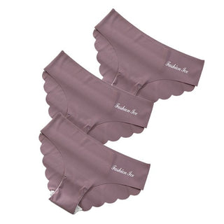 Panties For Women Seamless Panty Set Solid Invisible Underwear Sexy Low Waist Briefs Women's Underpants Lingerie Dropship 3 Pcs ALODIA STORE