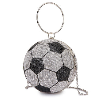 Luxury Basketball Diamond Party Evening Bag Purses and Handbag for Women Ball Shape Shoulder Bag Clutch Designer Crossbody Bag ALODIA STORE