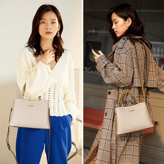 FOXER Elegant Bag Leather Lady Handbag Simple Tote bag ALODIA STORE