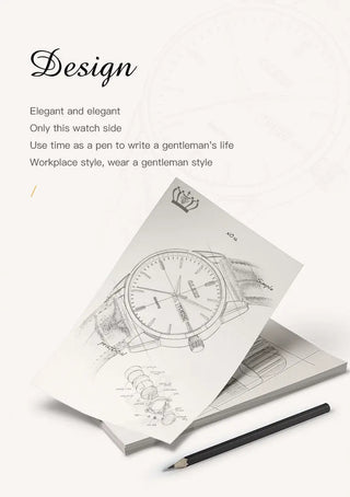 OLEVS Top Brand  Men Classic Quartz Waterproof Watch Leather Strap Business Popular Casual Men Watch ALODIA STORE