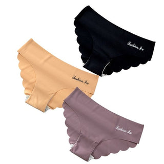Panties For Women Seamless Panty Set Solid Invisible Underwear Sexy Low Waist Briefs Women's Underpants Lingerie Dropship 3 Pcs ALODIA STORE