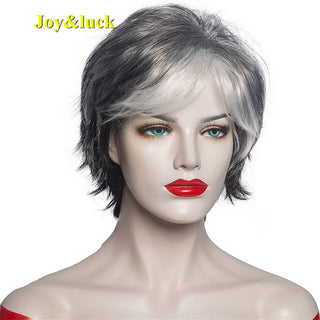 Short Ombre Blonde Wig Synthetic Bob Straight Hair With Bangs Women Natural Daily Wear Wig ALODIA STORE