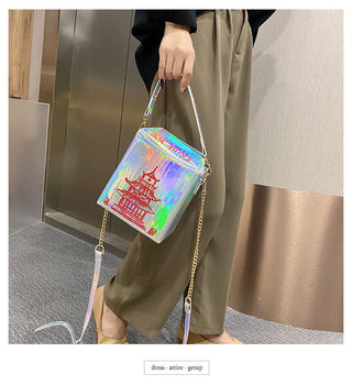 ENJOININ Chinese Takeout Box Purse Pu Leather Women ALODIA STORE