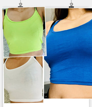 Vest Check Render Short Top Sexy Women Sleeveless U Croptops Tank Tops Running Vest Crop Tops Vests Sports Wear for Women Gym ALODIA STORE
