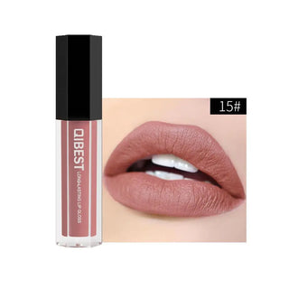 QIBEST Liquid Lipstick Lips Matte Lipgloss Pigment Waterproof - Alodia Store