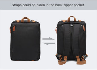 Men Canvas Work Bag Briefcase Travel Messenger Shoulder Bag Multifunction Tote Handbag Big Casual Business Laptop Pocket XA284ZC ALODIA STORE