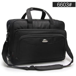 Large Capacity Business Men 17 Inches Briefcases Black Bags Men's Waterproof Computer Laptop Briefcase Male Travel Shoulder Bag ALODIA STORE