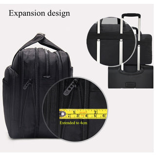 Large Capacity Business Men 17 Inches Briefcases Black Bags Men's Waterproof Computer Laptop Briefcase Male Travel Shoulder Bag ALODIA STORE