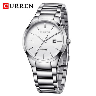 CURREN Top Brand Luxury Fashion Simple Men Watches Slim Steel Strap Waterproof Watch for Man Quartz Business Watch Clock 8106 ALODIA STORE