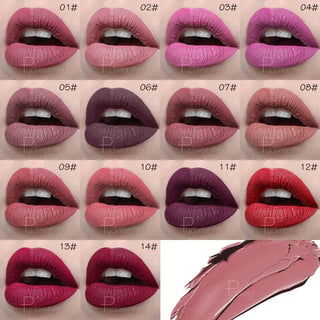 Pudaier Brand Matte Lipstick Professional Makeup for Women Long Lasting Velvet Tint Matt Sexy Lip Stick Nice Shades Batom Matte ALODIA STORE