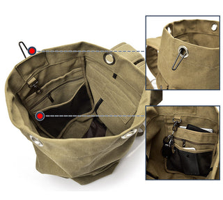 Large Man Travel Bag Mountaineering Backpack Male Luggage Canvas Bucket Shoulder Army Bags For Boys Men Backpacks mochilas XA88C ALODIA STORE