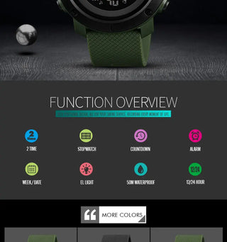SKMEI Sport Watch Men Luxury Brand 5Bar Waterproof Watches Montre Men Alarm Clock Fashion Digital Watch Relogio Masculino 1426 ALODIA STORE