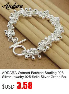 New Fashion 925 Sterling Silver Big Love Heart Pendant Necklace For Women Silver 925 Jewelry Necklace ALODIA STORE