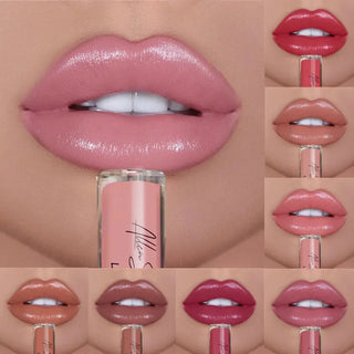Nude Pink Lip Gloss Shimmer Waterproof Long Lasting Lip Tint Moisturize Lip Plumper Creamy Liquid Lipstick Lips Tattoo Makeup ALODIA STORE