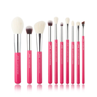 Jessup Makeup Brushes 10pcs Makeup Brush Natural ALODIA STORE