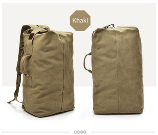 Large Man Travel Bag Mountaineering Backpack Male Luggage Canvas Bucket Shoulder Army Bags For Boys Men Backpacks mochilas XA88C ALODIA STORE