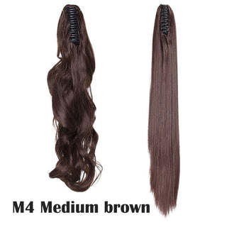 HAIRRO Claw Clip On Ponytail Hair Extension Synthetic Ponytail Extension Hair For Women Pony Tail Hairpiece Curly Style ALODIA STORE