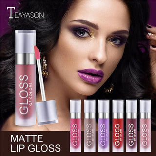 Long Lasting Matte Sexy Liquid Lip Gloss Lipsick Waterproof Cosmetic Beauty Makeup Tools ALODIA STORE