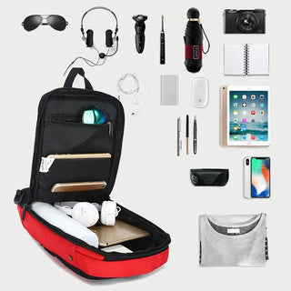 OZUKO Casual Men's Chest Pack Waterproof Crossbody Bags Male USB Charging Shoulder Bag Large Capacity Oxford Messenger Bag 2019 ALODIA STORE