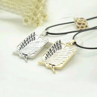 Metal Anime attack on the wings of freedom titanium necklace Shingeki no Kyojin cosplay necklace necklace necklace survey ALODIA STORE