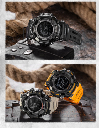 SMAEL Mens Watch Military Waterproof Sport WristWatch Digital Stopwatches For Men 1802 Military Electronic Watches Male Clock ALODIA STORE