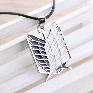 Metal Anime attack on the wings of freedom titanium necklace Shingeki no Kyojin cosplay necklace necklace necklace survey ALODIA STORE