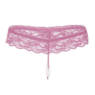 Sexy Women Pearl Panties Lace G String Temptation Underwear Ladies Tanga Hipster Thong Transparent Dessous Elastic Underpants ALODIA STORE
