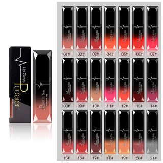 Pudaier Matte Liquid Lipstick Set 21 Colors Waterproof Long Lasting Makeup For Women Velvet Liquid Lipstick Tint Matt Lip Stick ALODIA STORE