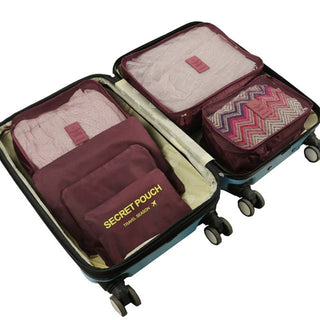 RUPUTIN 6Pcs/set Baggage Travel Organizer Bags waterproof ALODIA STORE
