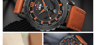 NAVIFORCE Men's Fashion Business Quartz Wristwatches Creative Sports Watches Men Luxury Brand Watch Clock Male Relogio Masculino ALODIA STORE