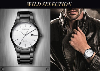 CURREN Top Brand Luxury Fashion Simple Men Watches Slim Steel Strap Waterproof Watch for Man Quartz Business Watch Clock 8106 ALODIA STORE