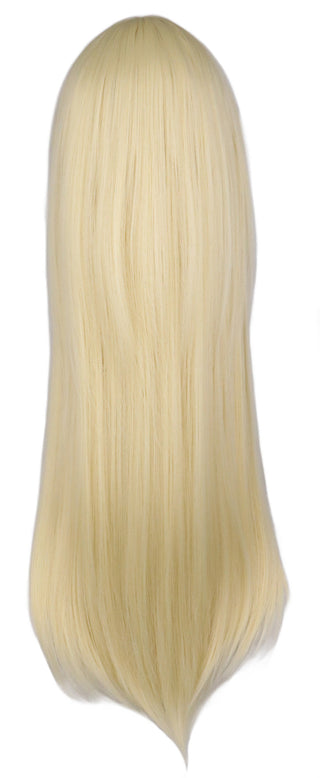QQXCAIW Long Straight Cosplay Wig Black Purple Pink Blue Sliver Gray Blonde White Orange Brown Synthetic Hair Wigs ALODIA STORE