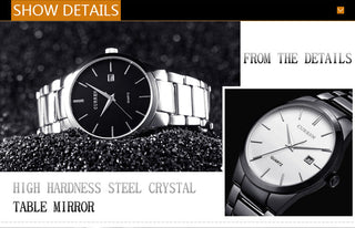 CURREN Top Brand Luxury Fashion Simple Men Watches Slim Steel Strap Waterproof Watch for Man Quartz Business Watch Clock 8106 ALODIA STORE