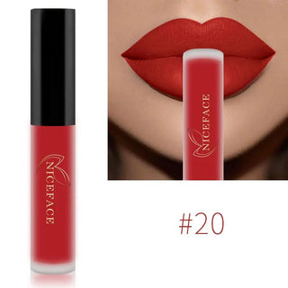 NICEFACE Lip Gloss Nude Matte Liquid Lipstick Lipgloss Waterproof Lip - Alodia Store