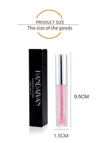Plump Lip Gloss Lips Makeup Waterproof Long Lasting Holographic Mermaid Lip Tint Nude Moisturizer Glossy Glitter Liquid Lipstick ALODIA STORE