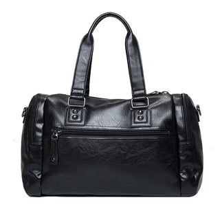 Luxury Style Mens Leather Travel Bag PU Handbags Male Travel Duffel Bags Tote High Quality Men Business Messenger Shoulder Bag ALODIA STORE