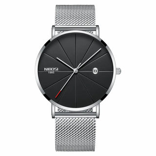 NIBOSI Ultra Thin Fashion Men Watch Top Luxury Brand Business Quartz Watches Waterproof Sports Watch Men Clock Relogio Masculino ALODIA STORE