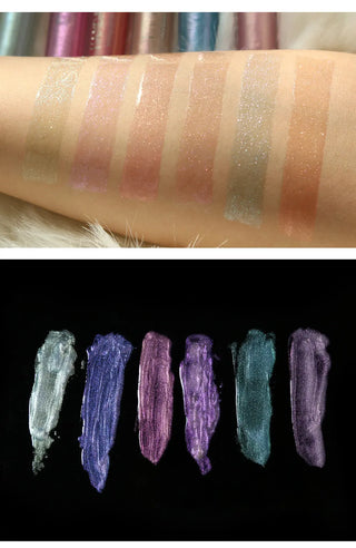 Plump Lip Gloss Lips Makeup Waterproof Long Lasting Holographic Mermaid Lip Tint Nude Moisturizer Glossy Glitter Liquid Lipstick ALODIA STORE