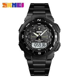 SKMEI Watch Men's Watch Fashion Sport Watches Stainless Steel Strap Mens Watches Stopwatch Chronograph Waterproof Wristwatch Men ALODIA STORE