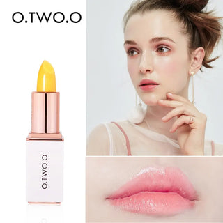 O.TWO.O Lip Balm Temperate Changing Lipstick Long Lasting Hygienic Moisturizing Lipstick Anti Aging Makeup Pink Lip Care ALODIA STORE