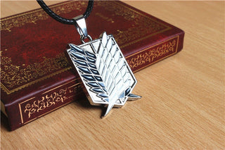 Metal Anime attack on the wings of freedom titanium necklace Shingeki no Kyojin cosplay necklace necklace necklace survey ALODIA STORE