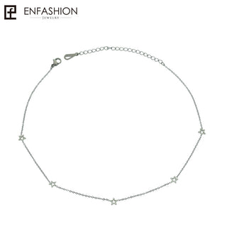 Enfashion Geometric Triangle Circle Star Choker Necklace Gold color Necklaces Pendants Stainless Steel Necklace Women chocker ALODIA STORE
