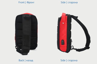 OZUKO Casual Men's Chest Pack Waterproof Crossbody Bags Male USB Charging Shoulder Bag Large Capacity Oxford Messenger Bag 2019 ALODIA STORE