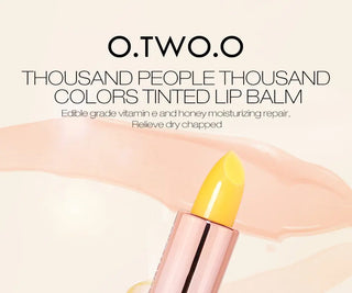 O.TWO.O Lip Balm Temperate Changing Lipstick Long Lasting Hygienic Moisturizing Lipstick Anti Aging Makeup Pink Lip Care ALODIA STORE